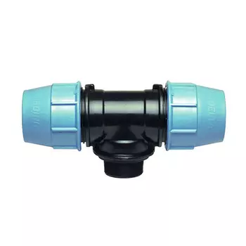 Тройник ПНД Unidelta компрессионный переходной 32х32х1 НР(ш)