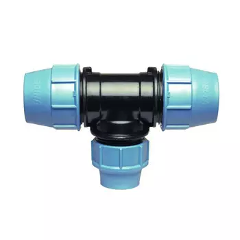 Тройник ПНД Unidelta компрессионный переходной 40х25х40 мм