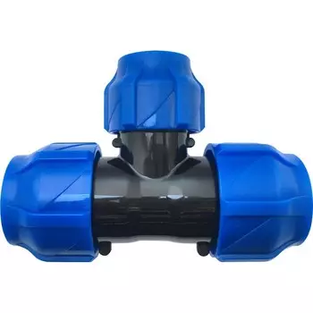 Тройник ПНД Valfex компрессионный 32х32х32 мм