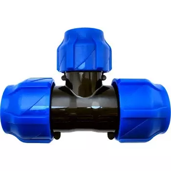 Тройник ПНД Valfex компрессионный переходной 25х20х25 мм