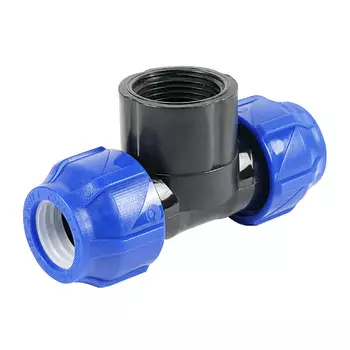 Тройник ПНД Valfex компрессионный переходной 25х25х1 ВР(г)