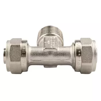 Тройник Tiemme 20 обж(ц) х 3/4 НР(ш) х 20 обж(ц) (1600076)