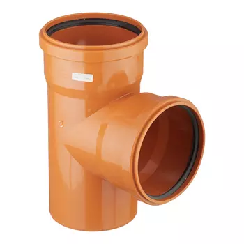 Тройник Valfex d160 мм 87,5° пластиковый для наружной канализации