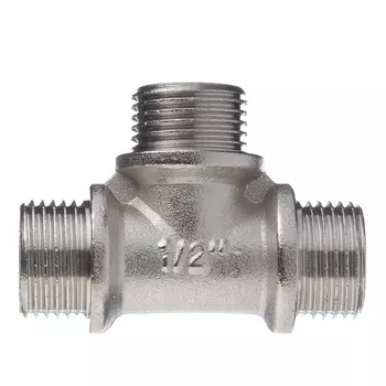 Тройник Valtec 1/2 НР(ш) х 1/2 НР(ш) х 1/2 НР(ш) латунный (VTr.131.N.0004)