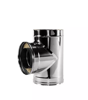 Тройник Вулкан V50R 90° х d150х250 мм с изоляцией AISI 321/304