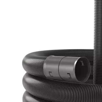 Труба гофрированная двустенная ПДН 110 мм DKC с зондом черная (100 м) (121911A100)