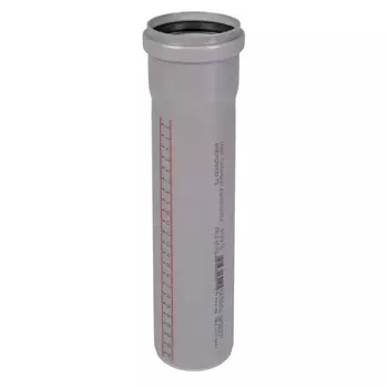 Труба канализационная Ostendorf НТЕМ d75х1000 мм пластиковая для внутренней канализации (113040)