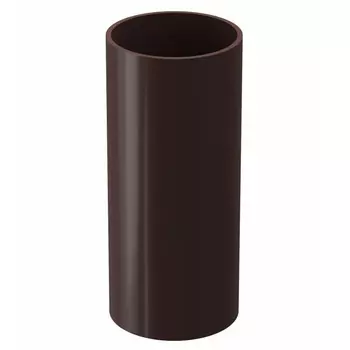 Труба водосточная Docke Premium пластиковая d85 мм 1 м горький шоколад RAL 8019