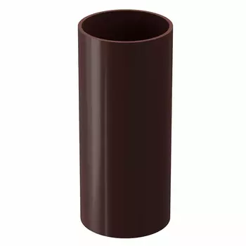 Труба водосточная Docke Premium пластиковая d85 мм 1 м каштан RAL 8017