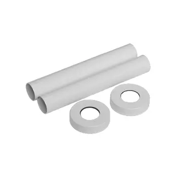 Трубки SR Rubinetterie декоративные 18-20 мм для радиатора белые (0491-1500V16A)