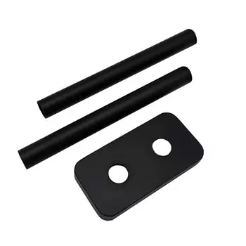 Трубки SR Rubinetterie декоративные 18-20 мм для радиатора с отражателем черные матовые (0493-1500V16S)