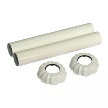 Трубки SR Rubinetterie декоративные 18-20 мм для радиатора белые (0497-1500V07A)