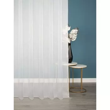 Тюль искусственный лен шампань 300х280 см Amore Mio (99098)