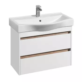 Тумба под раковину Aquaton Нортон 80 см подвесная белая (1.A248.9.01N.T01.0)