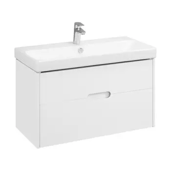 Тумба под раковину Aquaton Оливия 90 см подвесная белая (1A254401OL010)