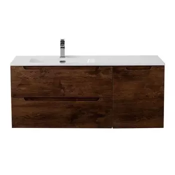 Тумба под раковину BelBagno Etna 100 см подвесная темное дерево (ETNA-1000-2C-1A-SO-RW-L)