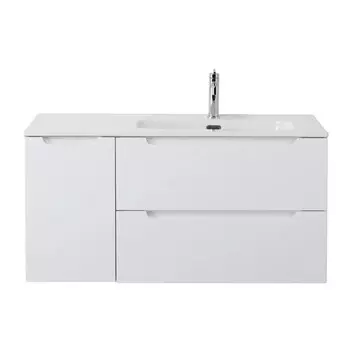 Тумба под раковину BelBagno Etna 100 см подвесная белая (ETNA-1000-2C-1A-SO-BL-R)