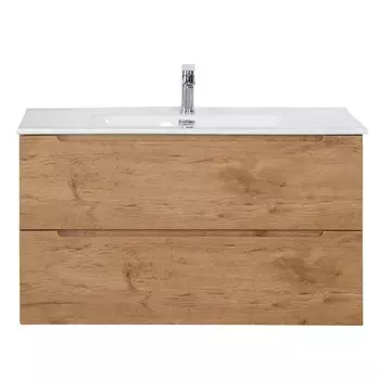 Тумба под раковину BelBagno Etna 80 см подвесная светлое дерево (ETNA-800-2C-SO-RN-P)