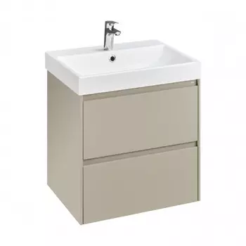 Тумба под раковину Roca Ona 60 см подвесная бежево-серая матовая (A857613510)