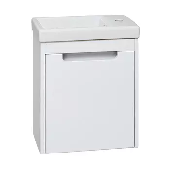 Тумба под раковину Runo Микра 40 см подвесная белая (1078)