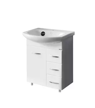 Тумба под раковину Sanita Лагуна 600 мм напольная белый (TLGN65)