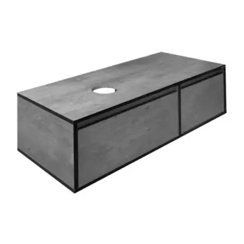 Тумба под раковину Sanita Luxe Infinity 1000 мм подвесная бетон (INFSLCW10023021W1)