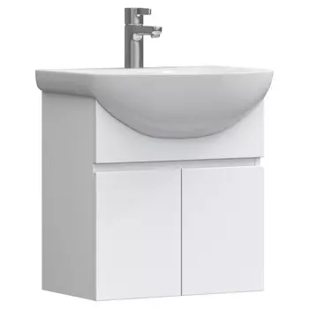 Тумба под раковину Vigo Wing 50 см подвесная белая (tp.WIN.BAL.50.2D белый)