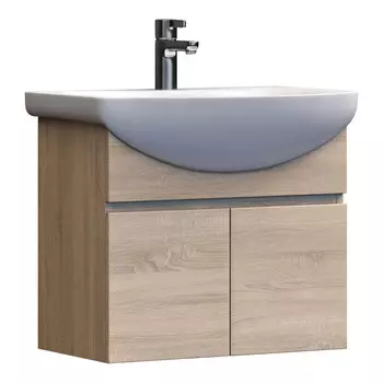 Тумба под раковину Vigo Wing 600 мм подвесная дуб сонома (tp.WIN.BAL.60.2D дуб сонома)