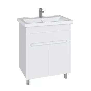 Комплект тумба с раковиной Sanstar Модена 70 см напольная белая (224.1-1.4.1.К)