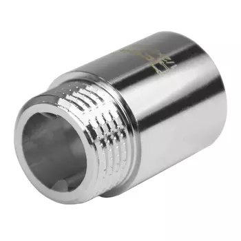 Удлинитель CTM 25 мм х 1/2 ВР(г) х 1/2 НР(ш) латунный (CREMF025)