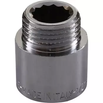 Удлинитель Tiemme 20 мм х 1 ВР(г) х 1 НР(ш) латунный (1500425)