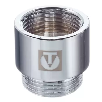 Удлинитель Valtec 25 мм х 1 ВР(г) х 1 НР(ш) хром латунный (VTr.198.C.0625)