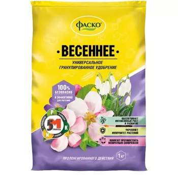 Удобрение минеральное гранулированное универсальное Весна Фаско 1 кг