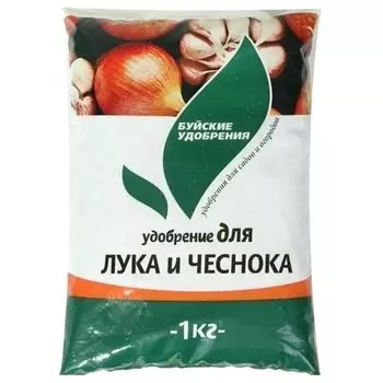 Удобрение минеральное сухое для лука и чеснока Буйские удобрения 1 кг