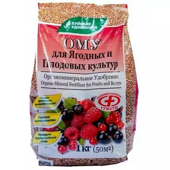 Удобрение органо-минеральное сухое для плодово-ягодных культур Буйские удобрения 1 кг