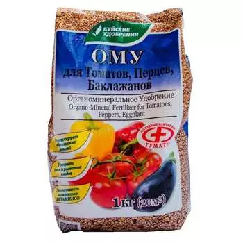 Удобрение органо-минеральное сухое для томатов/ перцев и баклажанов Буйские удобрения 1 кг