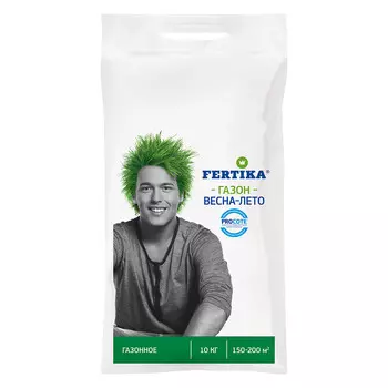 Удобрение минеральное сухое гранулированное Тукосмесь Газонное Весна-Лето Fertika 10 кг