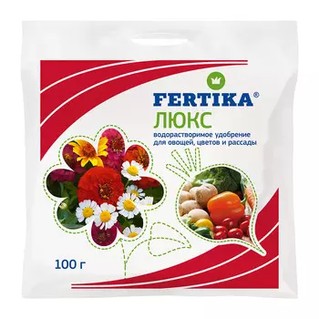 Удобрение минеральное сухое универсальное гранулированное Люкс Fertika 100 г