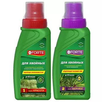 Удобрение жидкое для хвойных растений Красота + Здоровье Bona Forte 570 мл