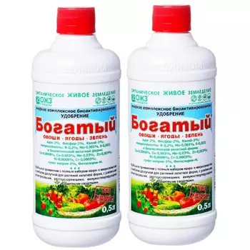 Удобрение минеральное жидкое для овощей и фруктов Богатый БашИнком 1 л