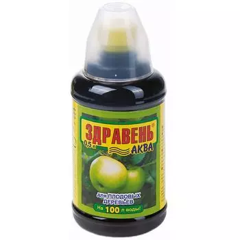 Удобрение жидкое для плодовых деревьев органо-минеральное Здравень Аква Ваше хозяйство 0,5 л