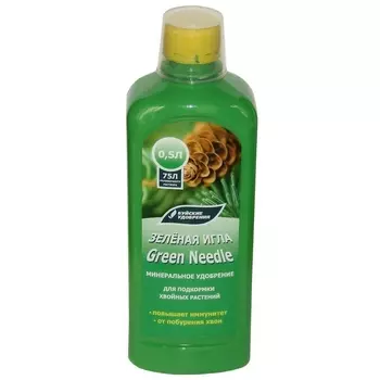 Удобрение минеральное жидкое для растений Зеленая игла Буйские удобрения 0,5 л