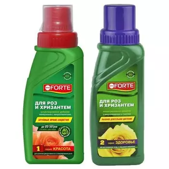 Удобрение жидкое для роз и хризантем Красота + Здоровье Bona Forte 570 мл