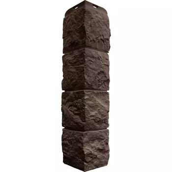 Угол наружный Альта-Профиль Туф Эко 580х150 мм коричневый