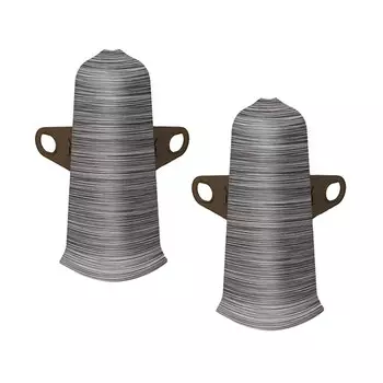 Угол наружный Деконика 70 мм алюминий темный Г-профиль (2 шт.)