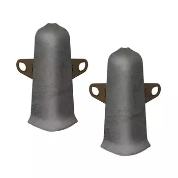 Угол наружный Деконика 70 мм лофт серый Г-профиль (2 шт.)