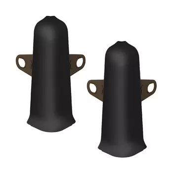 Угол наружный Деконика 85 мм черный Г-профиль (2 шт.)