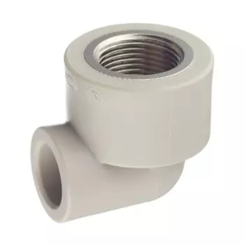 Угол полипропиленовый FV-Plast комбинированный 20 мм х 3/4 ВР(г) (218021)