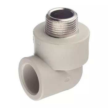 Угол полипропиленовый FV-Plast комбинированный 25 мм х 3/4 НР(ш) (216025)