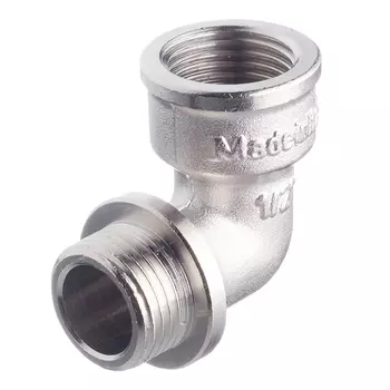 Угол Stout 1/2 ВР(г) х 1/2 НР(ш) с упором никелированный (SFT-0016-000012)